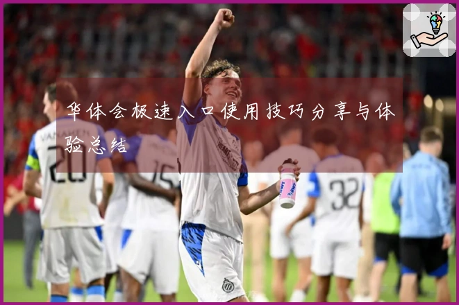 华体会极速入口使用技巧分享与体验总结